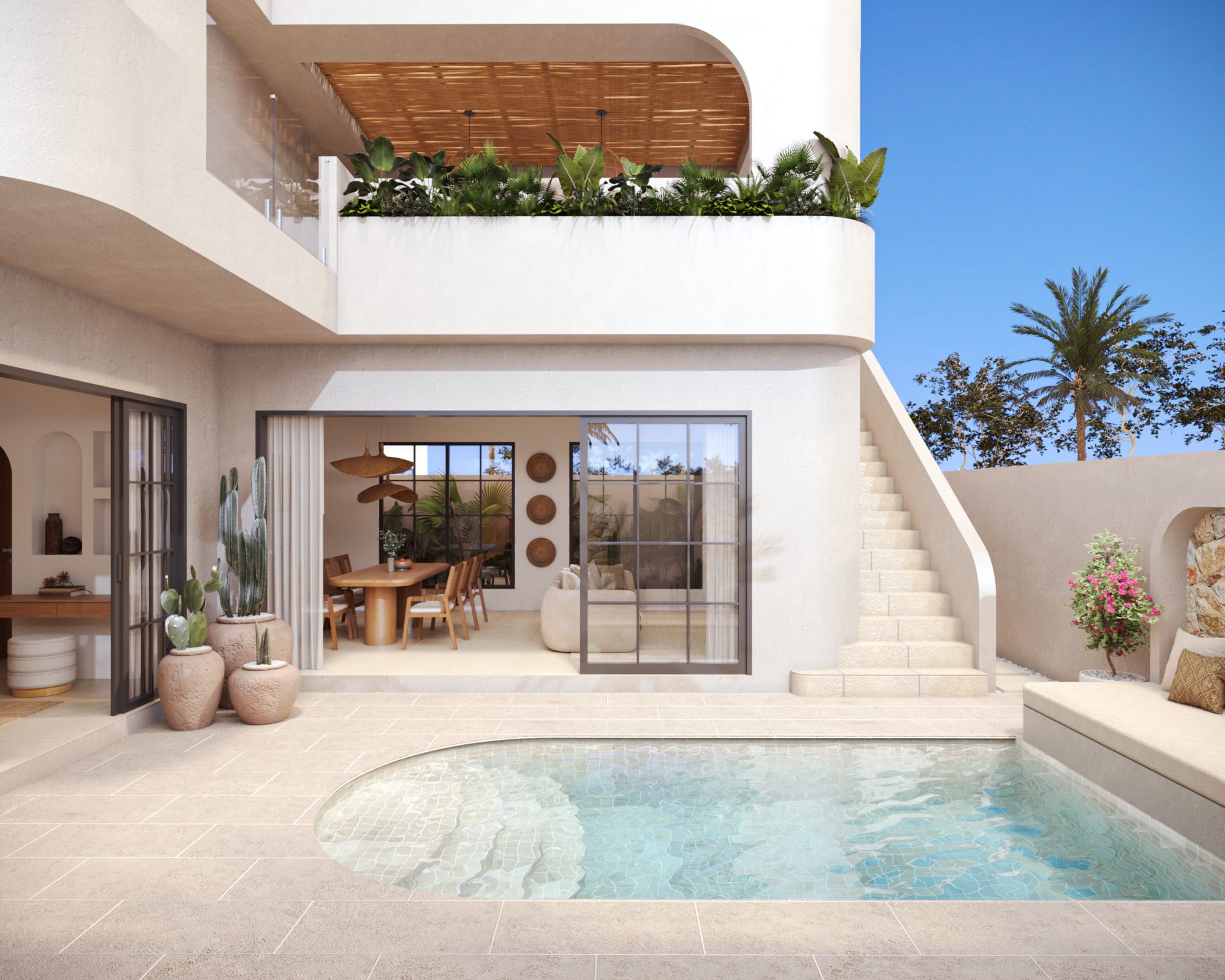 Private pool and alfresco living